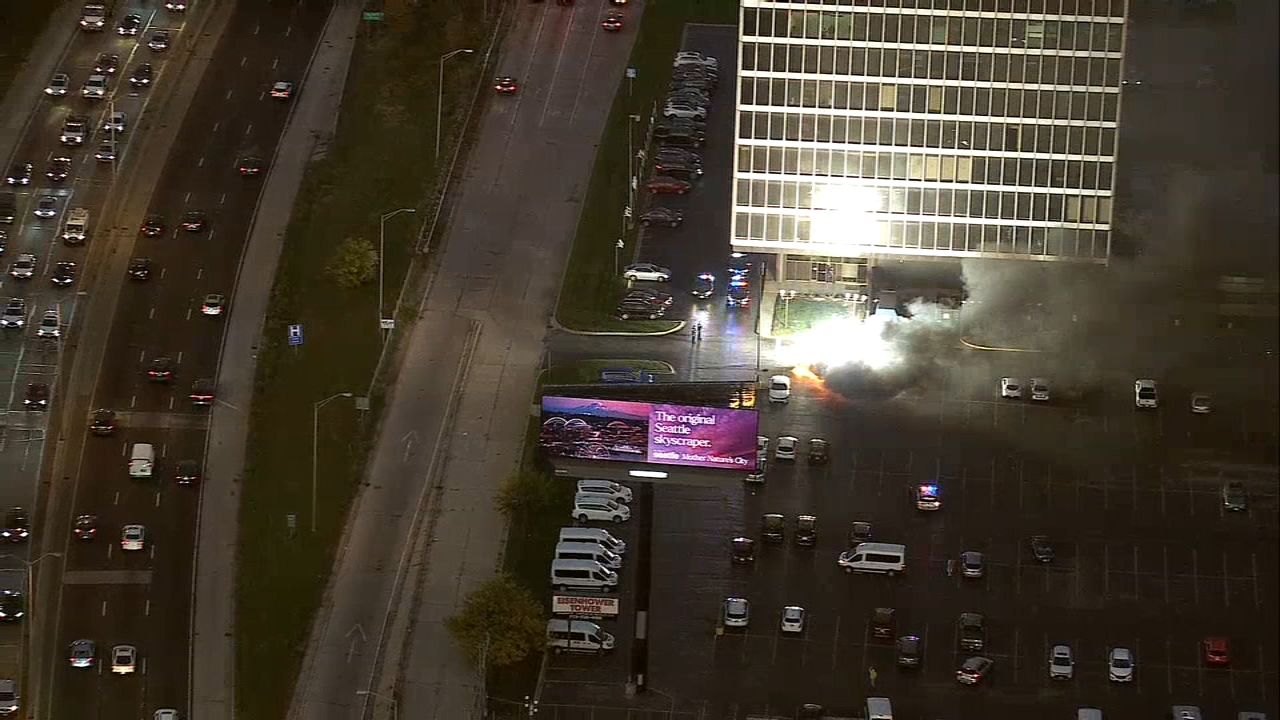Video shows car on fire explode at parking lot in Maywood
— ABC7 Chicago (WLS-TV)