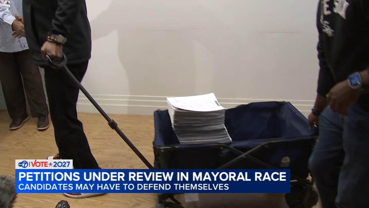 Johnson dismisses concerns as rivals scrutinize mayoral petition signatures
— ABC7 Chicago (WLS-TV)